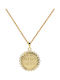 Gold Konstantin-Münze Amulett K14 mit Kette