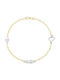 Eforo Kids Bracelet Chain K14 girl from Gold 14K with Heart