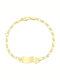 Eforo Kinderarmband ID aus Gold 14K mit Baby Junge & Baby Mädchen