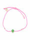 Ios Kids Bracelet Macrame from Silver with Flower