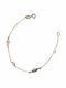 Kids Bracelet Gilded Silver Evil Eye Cross