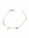 Paraxenies Kids Bracelet Chain from Gold-plated Silver with Σταυρό