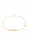 Rubini Kinderarmband ID Taytothta aus Gold 14K mit Σταυρό
