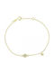 Art d or Kids Bracelet Chain from Gold 9K with Evil Eye