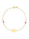 Ioannis Kosmima Kids Bracelet Chain from Gold 14K with Heart