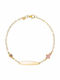 Kids Silver 925 Gilded Little Star Pink Enamel & Evil Eye Tgs-21315y