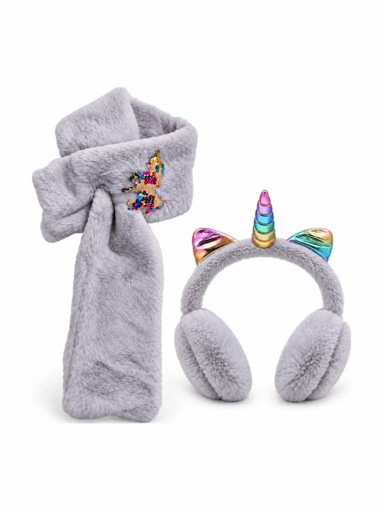 Kinder Beanies Set mit Halstuch Bode 4412 Graues