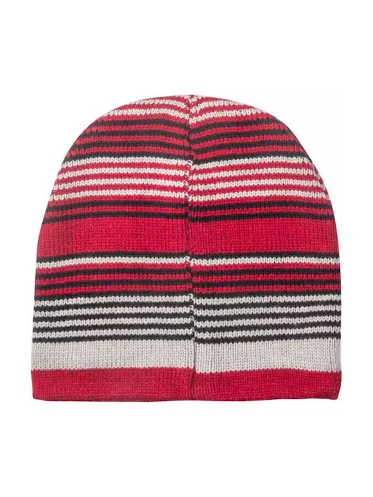 Kids Beanie Boys Cool Stripes Red