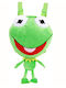 Τσάντα Πλάτης Kermit Βελούδινο 41x26x5cm Πράσινο