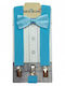 Kids' Set Suspenders Bow Tie Boys Light Blue