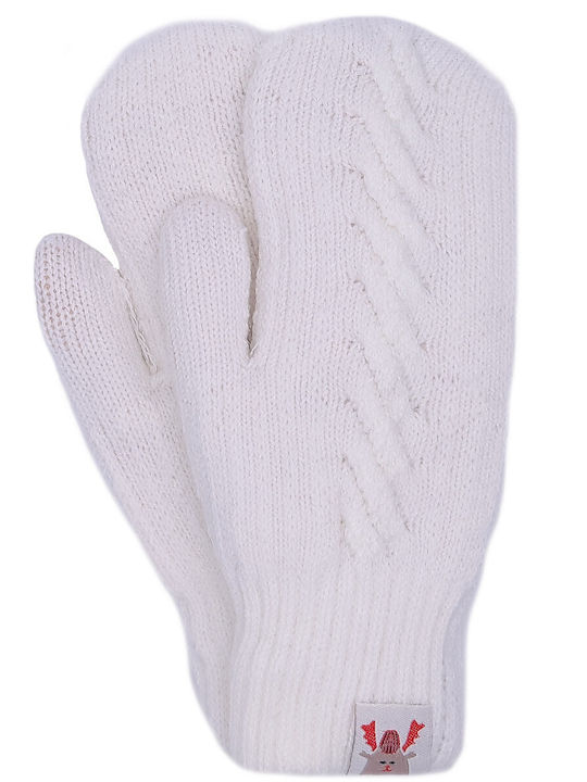 Kinderhandschuhe MItten Weiß