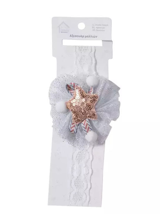 Kids Headband Silver 1pc