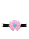 Kids Elastic Ribbon Glitter Daisy Black