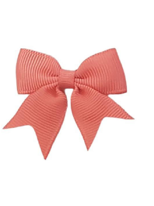 Παιδικό Clip Κοκαλάκι Μαλλιών Φιογκάκι Rose Peach