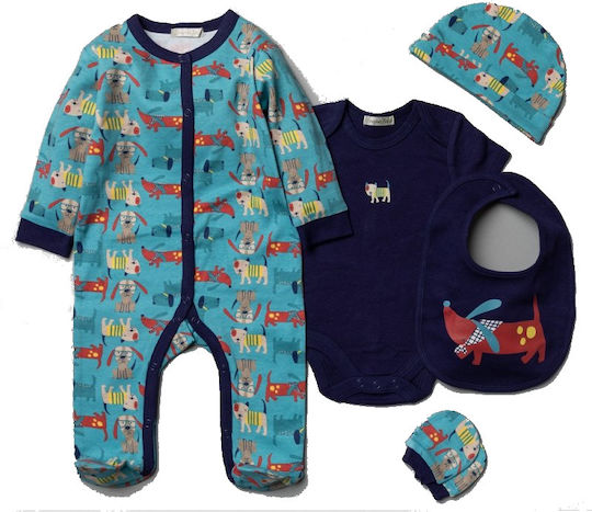 Bonjour Bebe Newborn Clothing Set for Boy 5pcs