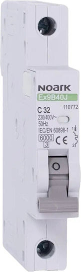 Noark Αυτόματη Ασφάλεια 25A Μονοπολική AC 110771