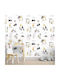 Embossed Wallpaper Forest Scenes