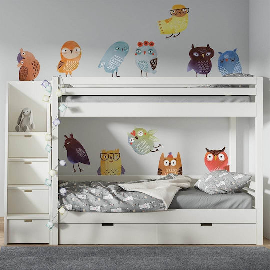 Wall Sticker Owls and Little Birds 70x70cm