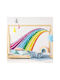 Kinder Wandsticker Regenbogen Sterne 145x85cm