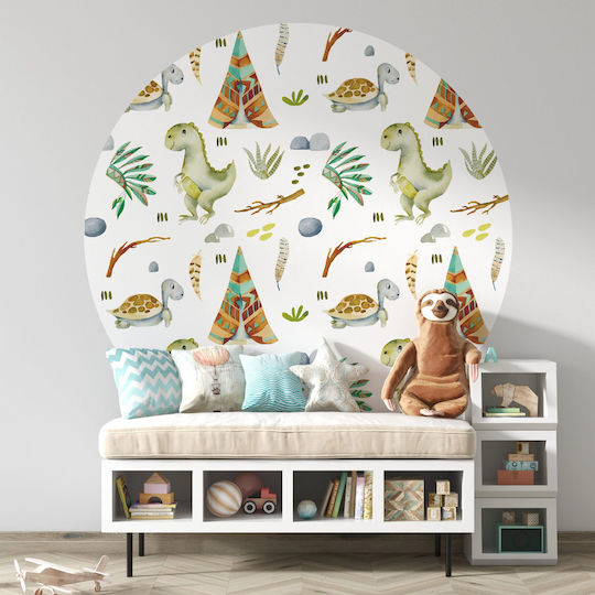Wandsticker Schildkröten Babys Dino 100x100cm