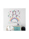 Candy Unicorn Wall Sticker Your Choice Name 95x84cm