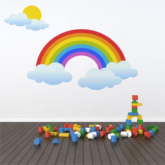 Kids Wall Sticker Rainbow Sun 145x80cm