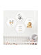 Hexagonal Kids Wall Art Set 4 Pieces Hug Lovers 25x22cm