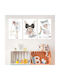 Triplu Panou Pânză Fashion Rabbit 40x33cm 3 Bucăți