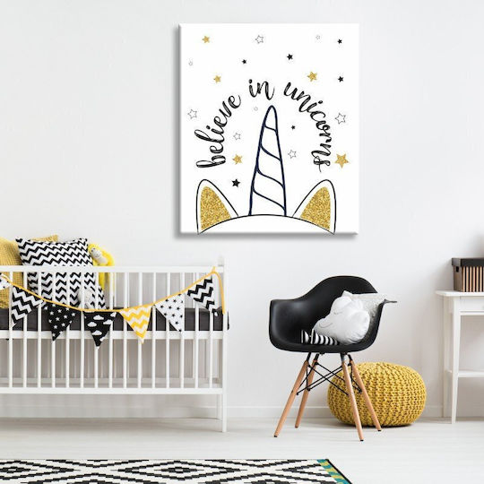 Детски Панел Believe In Unicorns 80x65см