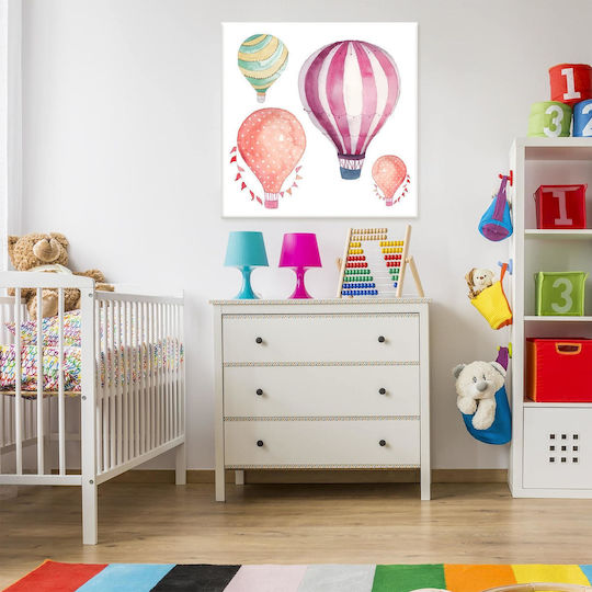 Canvas Wall Art Hot Air Balloons 40x40cm