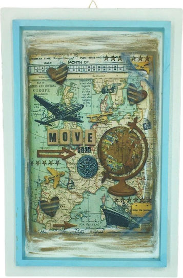 Handmade Wooden Framed Travel Globe Earth Globe