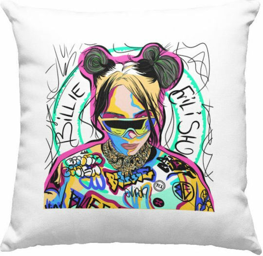 Billie Eilish Street Art Kids Throw Pillow