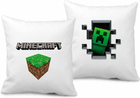 Minecraft Декоративна Възглавница За Канапе 40x40см Включва Пълнеж
