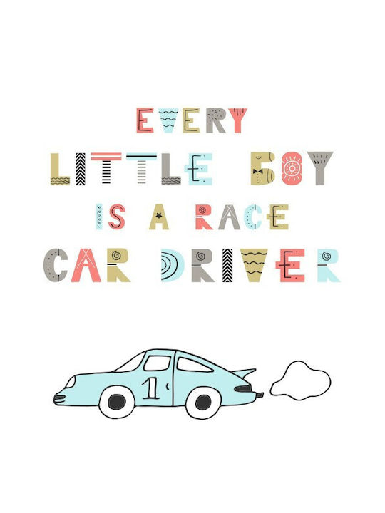 Αφίσες Poster Little Car Driver Χαρτί 15x20cm