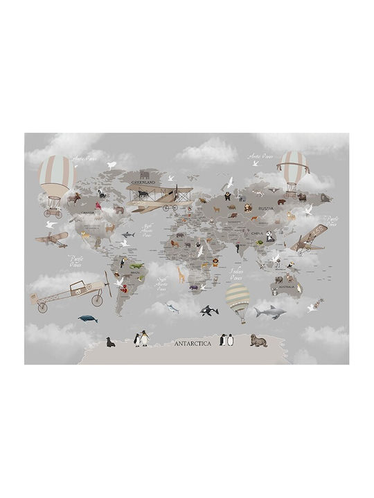Αφίσες Poster Παγκόσμιος Χάρτης Ζώων Χαρτί 20x15cm