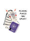 Zebra Reading Paper Kids Poster 40x40cm