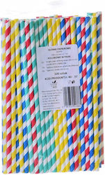 Paie De Băut Groase Colorate Cu Dungi Hârtie 200x8mm 100 Bucăți Paie De Băut Groase Colorate Cu Dungi Hârtie 200x8mm 100 Bucăți
