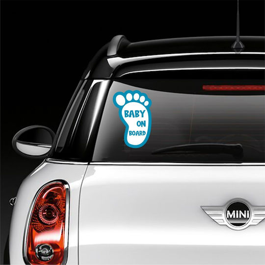 Baby Foot On Board Ροζ Ή Μπλε Εξωτερικη Εκτυπωση