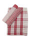 Red Cotton Tea Towel 50*70cm 3 Pieces