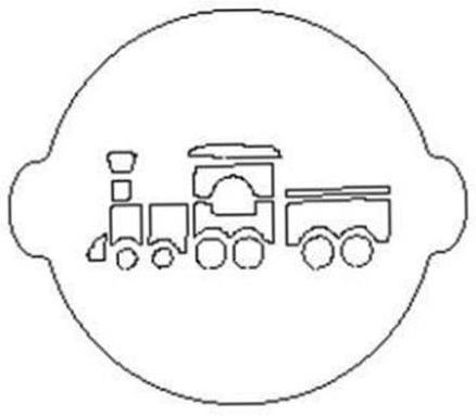 Torta Stencil Train