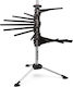 Marcato Italy Pasta Drying Rack Design 16 Rods Max Load 2kg Aluminum Base Plastic Rods Black