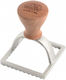 Marcato Italy Aluminum Dough Pasta Ravioli Stamp-Cutter Wooden Handle Design Square 58mm