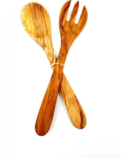 Wooden Art Spoon and Ladle Set with Olive Wood 30cm 0276