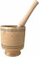 Wooden Mortar and Pestle 11x13cm