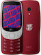 HMD Barca 3210 Dual SIM Mobile with Buttons Red