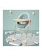 Dream House Foldable Baby Highchair with Adjustable Height Green