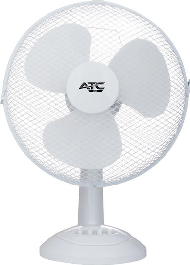 ATC Tischventilator 40W Lüfterdurchmesser 30cm Weiß