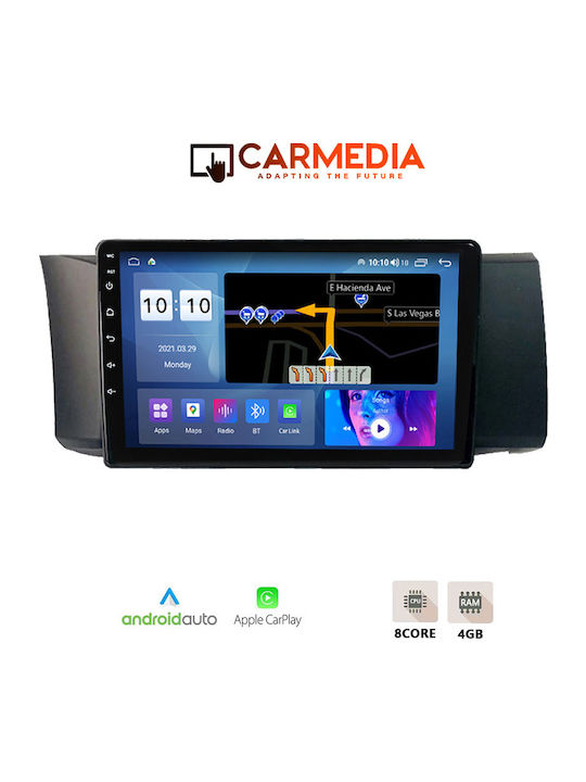 Carmedia Автомобилна Аудио Система (Блутут/USB/WiFi/GPS/Apple-Carplay/Android-Auto) с Тъчскрийн 9"