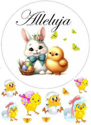Cake Topper Chick Bunny Easter Alleluia Easter Pattern1.20