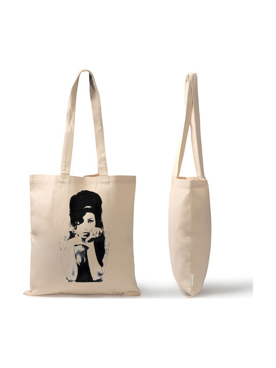 Pegasus Baumwollene Einkaufstasche 100% mit Amy Winehouse Druck